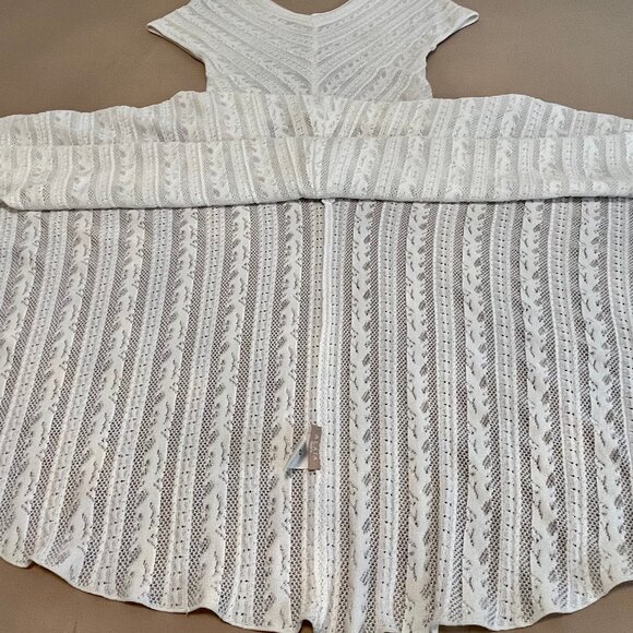 Alaïa Crochet Dress (White) Knitted in corded cotton/nylon and stretch viscose - Picture 1 of 9